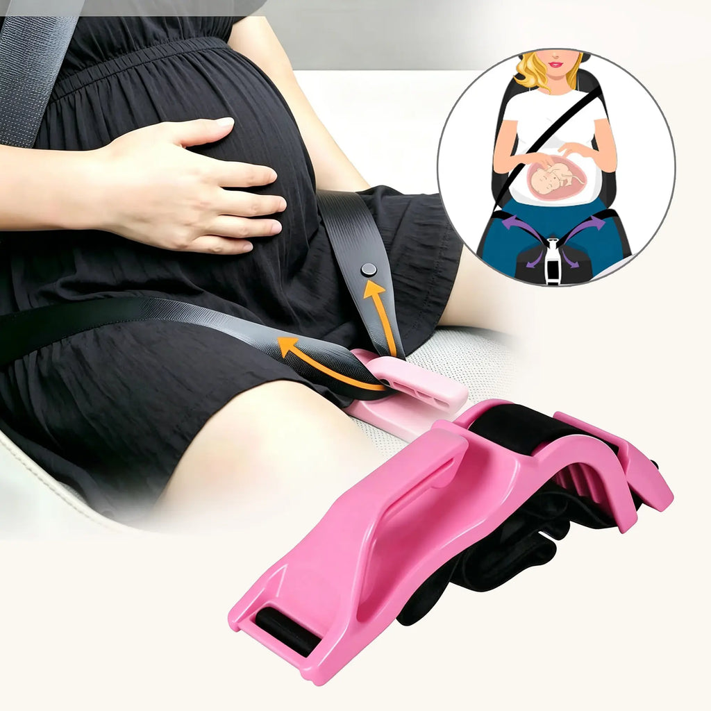 Maternity Seat Belt Adjuster — Comfortable & Safe Belly Protection for Pregnancy