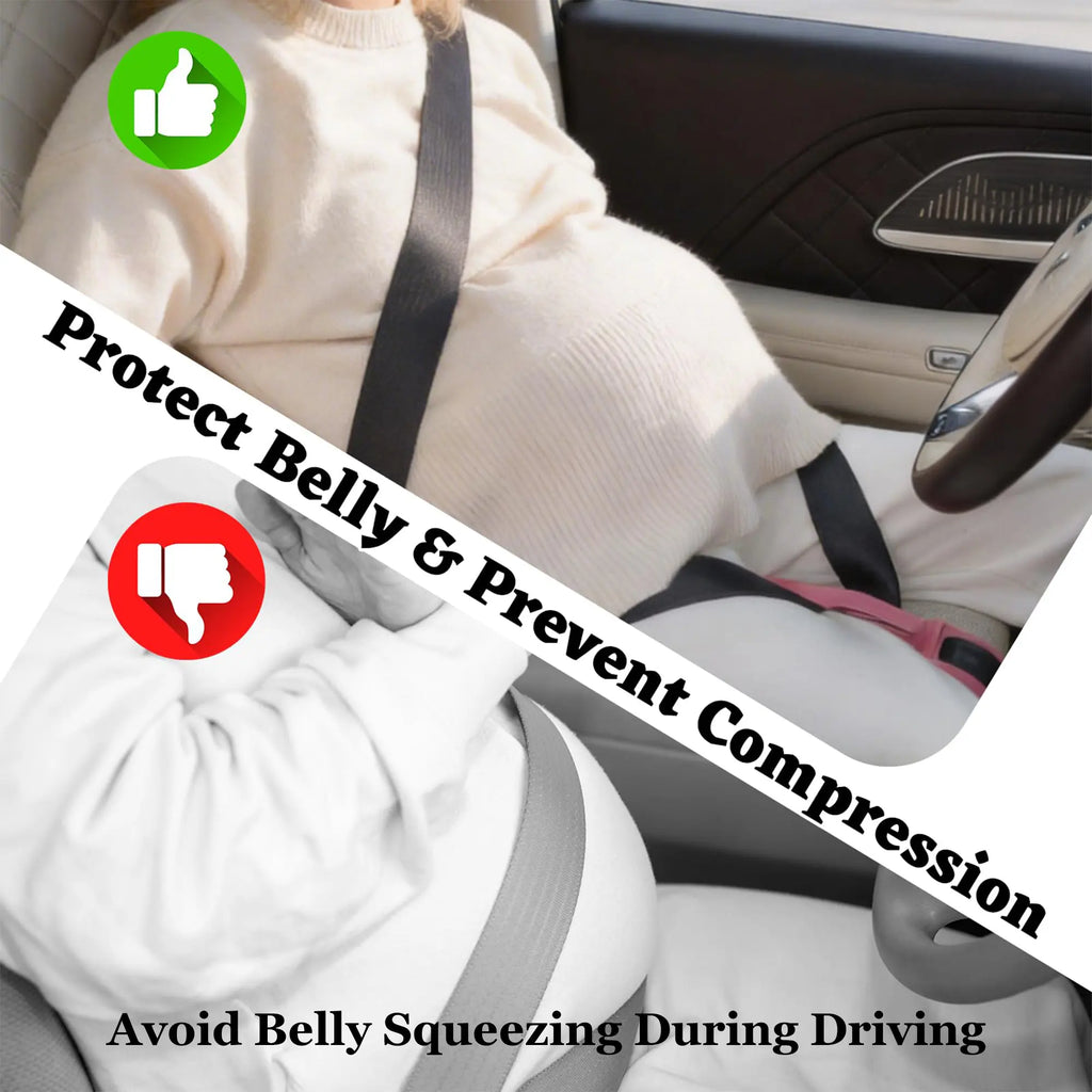 Maternity Seat Belt Adjuster — Comfortable & Safe Belly Protection for Pregnancy